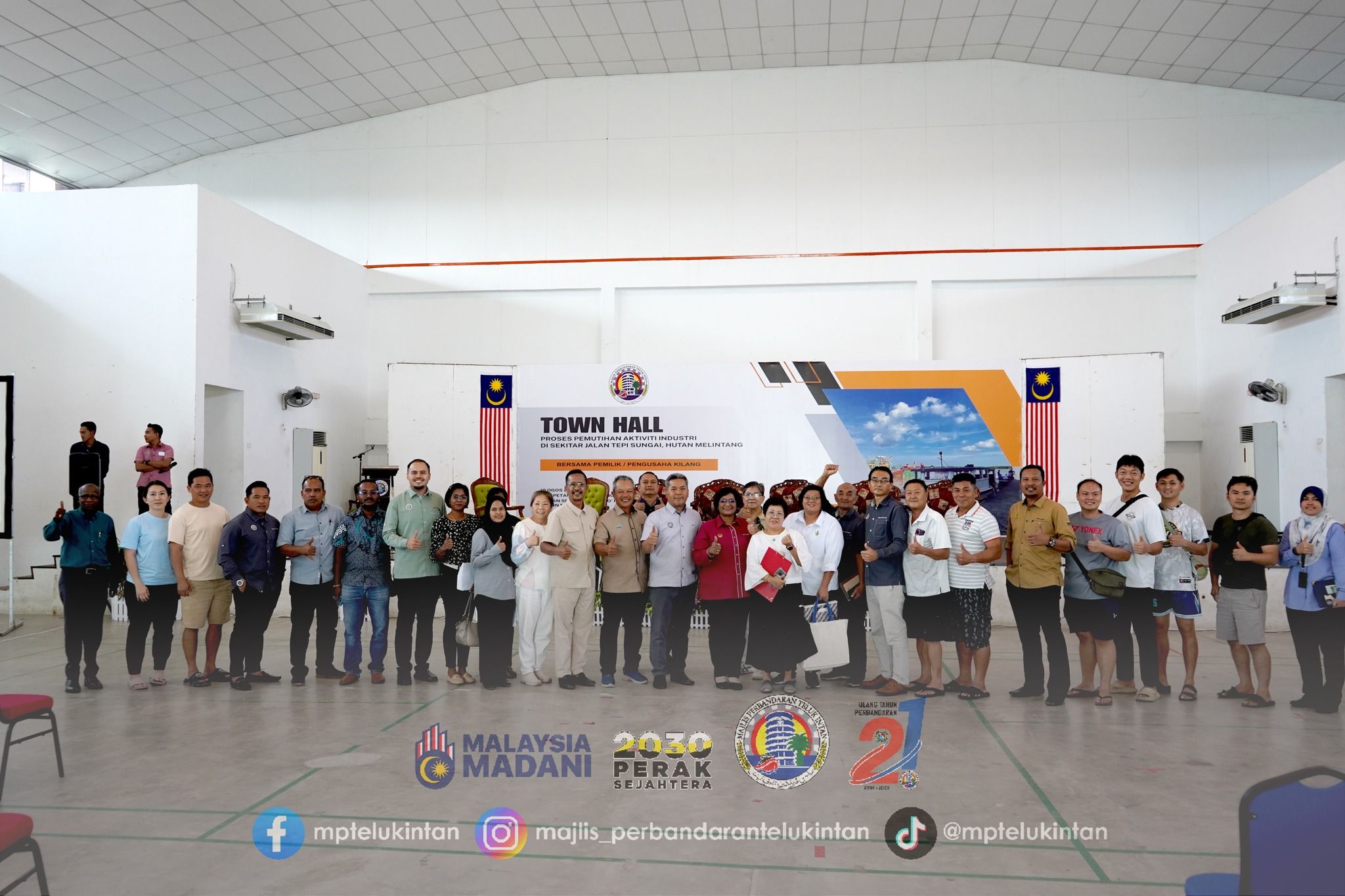 SESI “TOWN HALL” PROSES PEMUTIHAN AKTIVITI INDUSTRI DISEKITAR JALAN TEPI SUNAI DIKAWASAN HUTAN MELINTANG